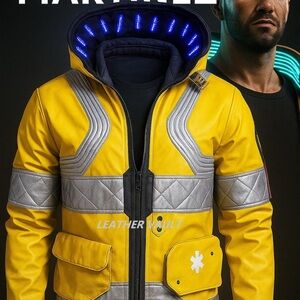 Yellow and Silver Men's Jacket